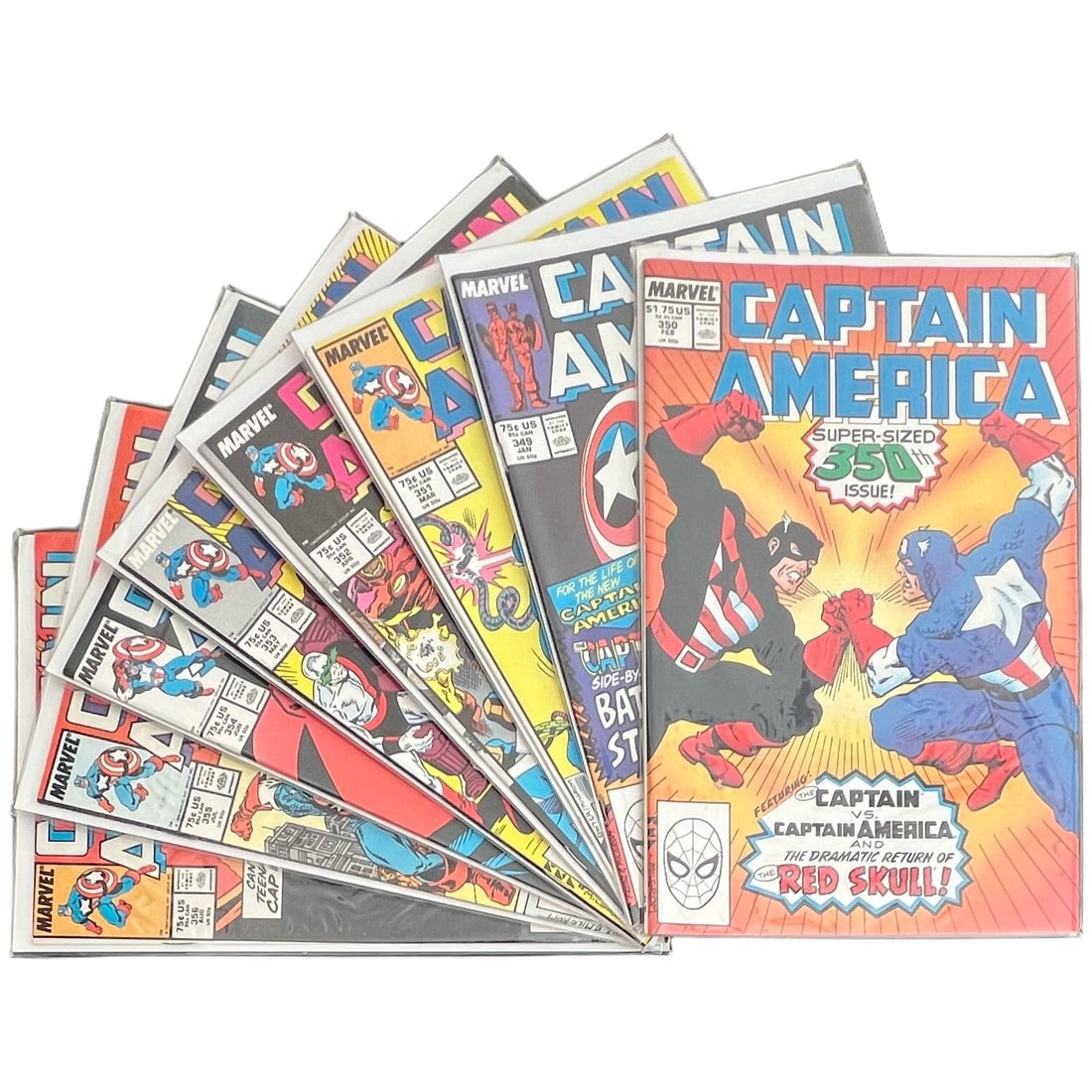 "Captain America" #349-356 Lot (Marvel Comics) [Raw Ungraded] (1 of 10)