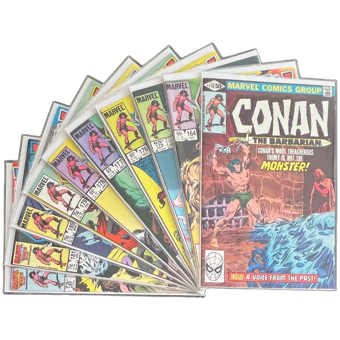 "Conan the Barbarian" Mixed Run Lot of 10 (Marvel Comics) [Raw Ungraded]: "Conan the Barbarian" Mixed Run Lot of 10 (Marvel Comics) [Raw Ungraded] This ten-issue lot consists of a mixed run of Marvel Comics' Conan the Barbarian, including is