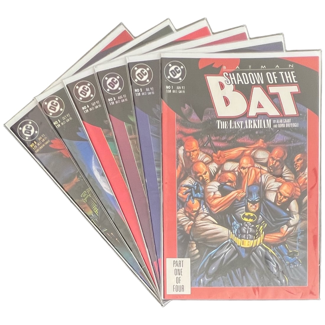 "Batman: Shadow of the Bat" Mixed Run Lot of 6 (DC Comics) [Raw Ungraded] (1 of 8)