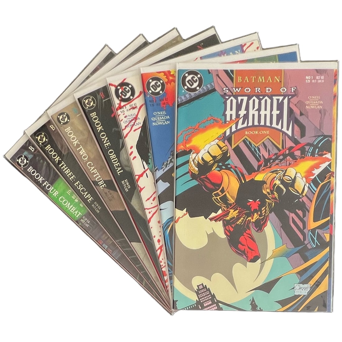 "Batman: The Cult" Complete Run & "Sword of Azrael" #1-3 Lot of 7 (DC Comics) [Raw Ungraded] (1 of 9)