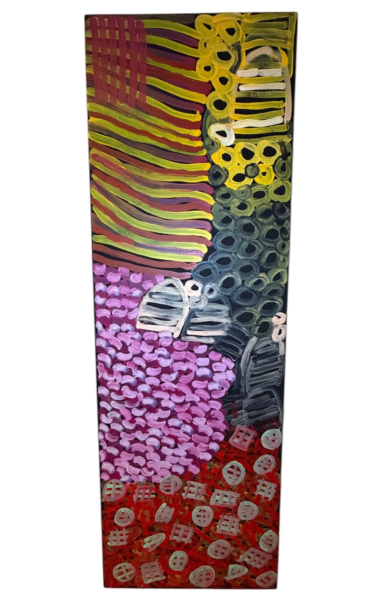 Minnie Pwerle: Important "Awelye Atnwengerp" Utopia Acrylic on Canvas (1 of 4)