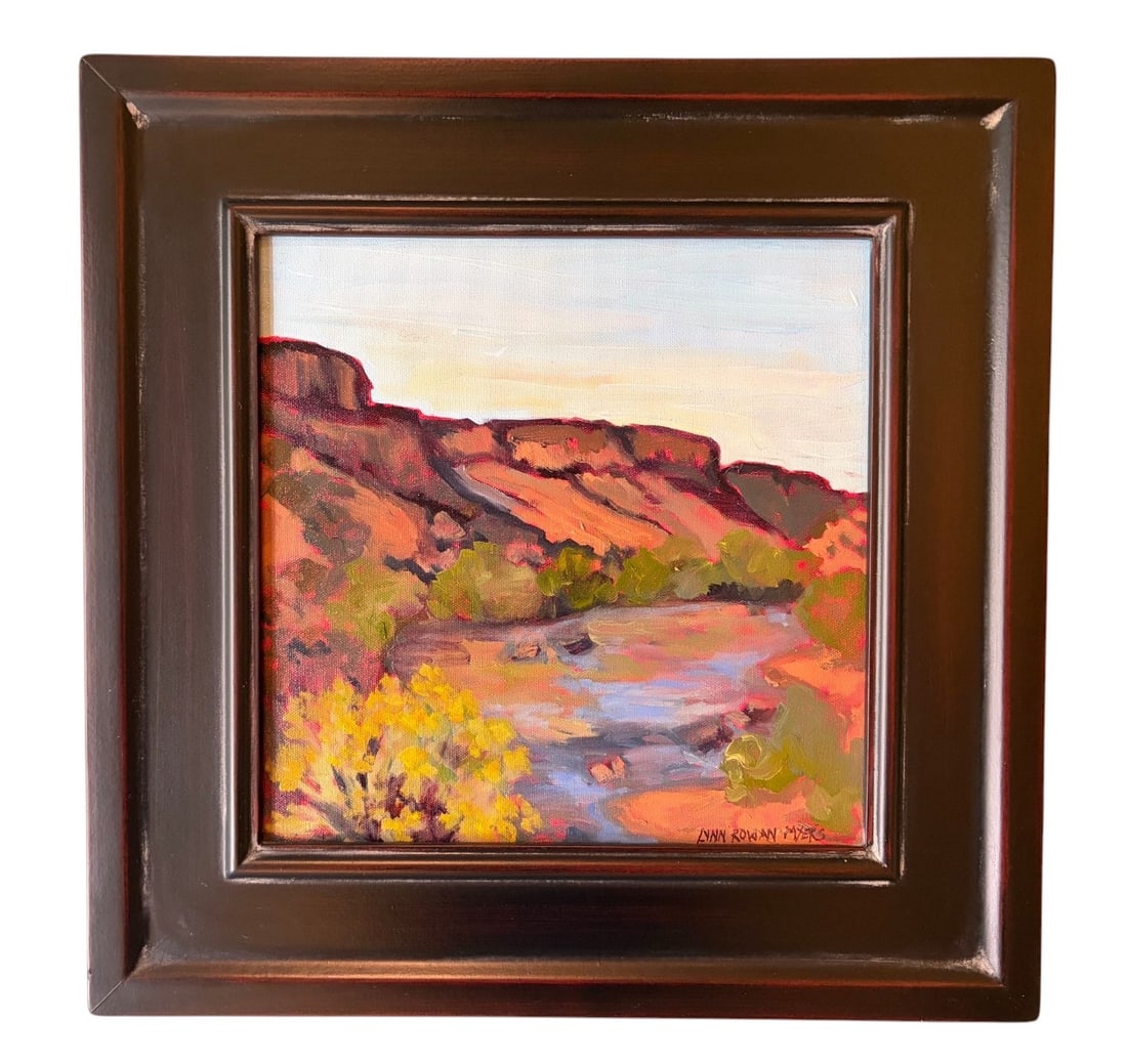 Lynn Rowan Myers: "River Morning" Southwestern Impressionist Oil (1 of 7)