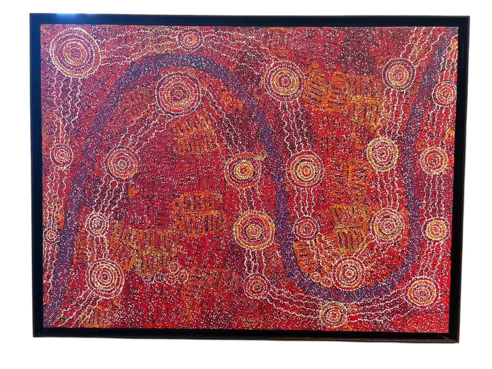 Tjungkara Ken: "Seven Sisters Dreaming" Vibrant APY Lands Abstract Topography (1 of 3)