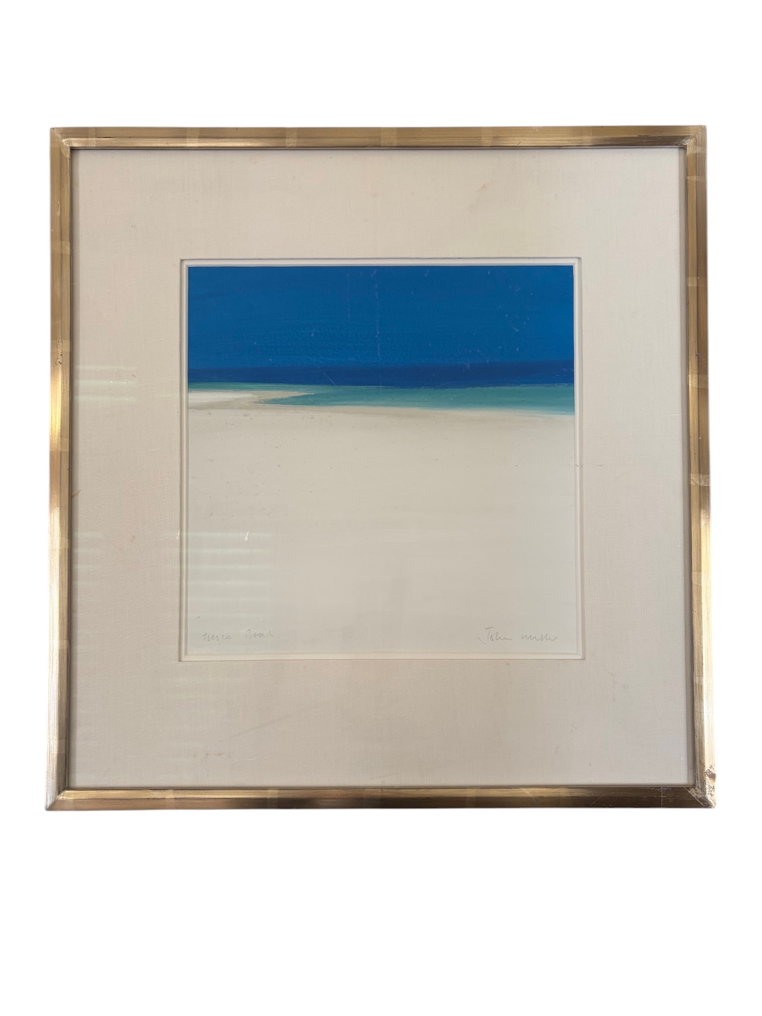 John Miller: "Tresco Beach" Minimalist Cornish Coastal Study (1 of 5)