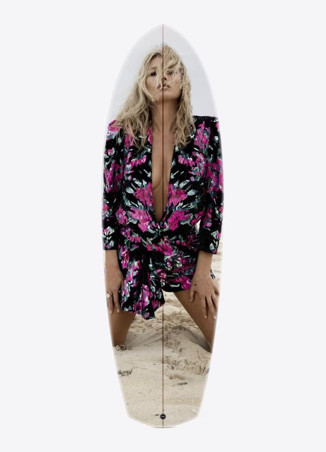 Saint Laurent x Jeff McCallum "Kate Moss" Surfboard - Rive Droite Collection (1 of 1)