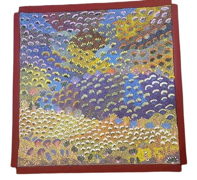 Julieanne Ngwarraye Morton: "My Country & Bush Medicine Plants" Acrylic on Linen: Julieanne Ngwarraye Morton: "My Country & Bush Medicine Plants" Acrylic on Linen An original acrylic on linen painting by Australian Aboriginal artist Julieanne Ngw