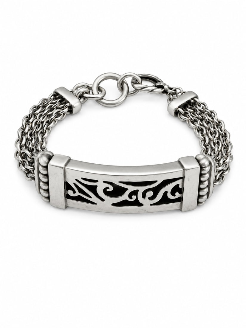 Stainless Steel Multi-Chain ID Bracelet (1 of 3)