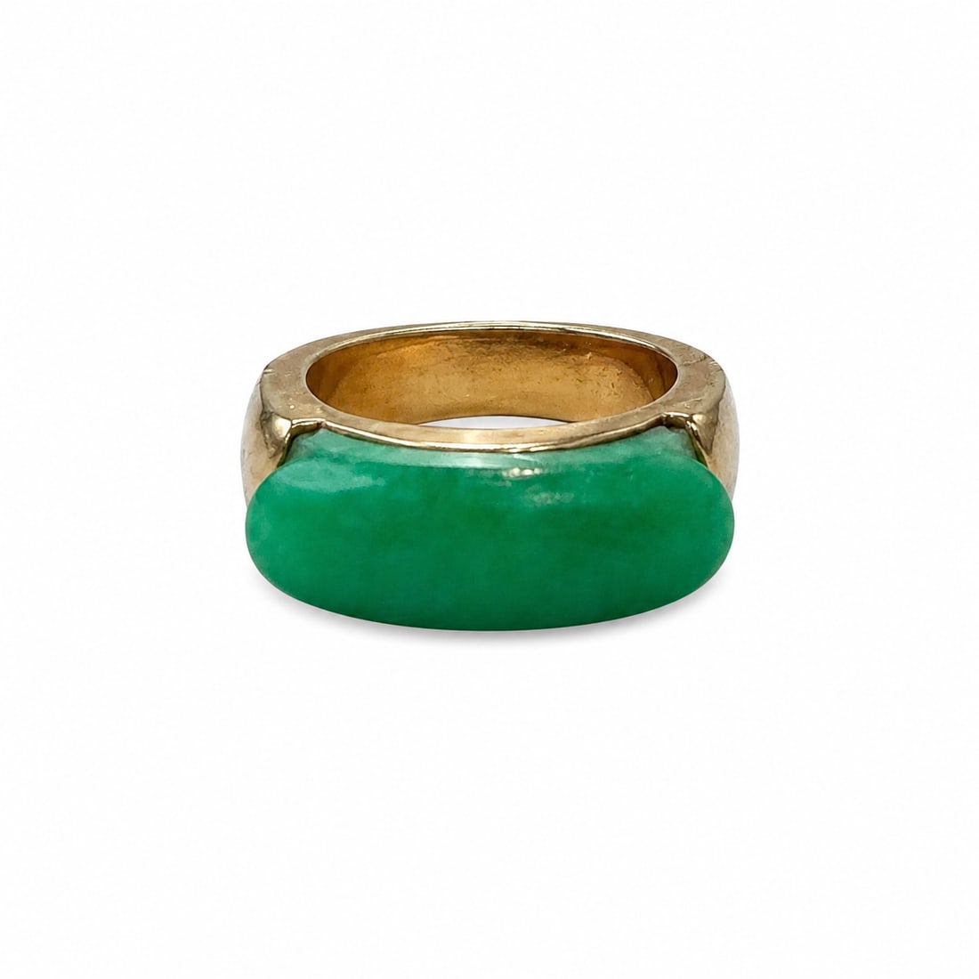 14K Gold Jade Ladies Cocktail Ring (1 of 2)