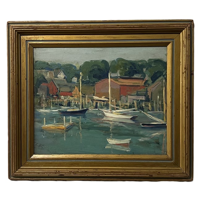 Charles Bayley Cook (b. 1882) | "Inner Harbor II" | Oil on Board (1 of 4)