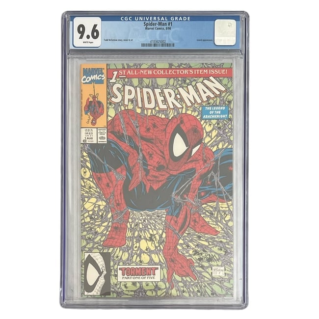 "Spider-Man" #1 [Regular Green Cover, Torment Part 1] CGC 9.6 (Marvel Comics, 1990) (1 of 3)