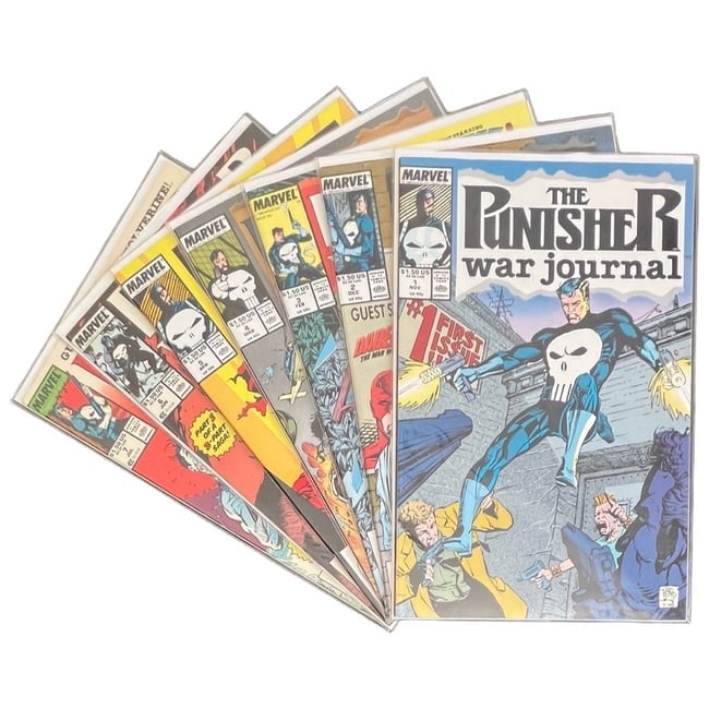"The Punisher War Journal" #1-7 Lot (Marvel Comics, 1988) [Raw Ungraded]: "The Punisher War Journal" #1-7 Lot (Marvel Comics, 1988) [Raw Ungraded] Featuring the premiere of Frank Castle's gritty second ongoing series, this run highlights classic art