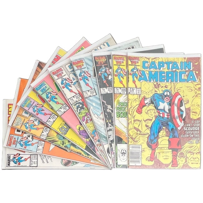 "Captain America" #319-328 Lot (Marvel Comics) [Raw Ungraded] (1 of 12)