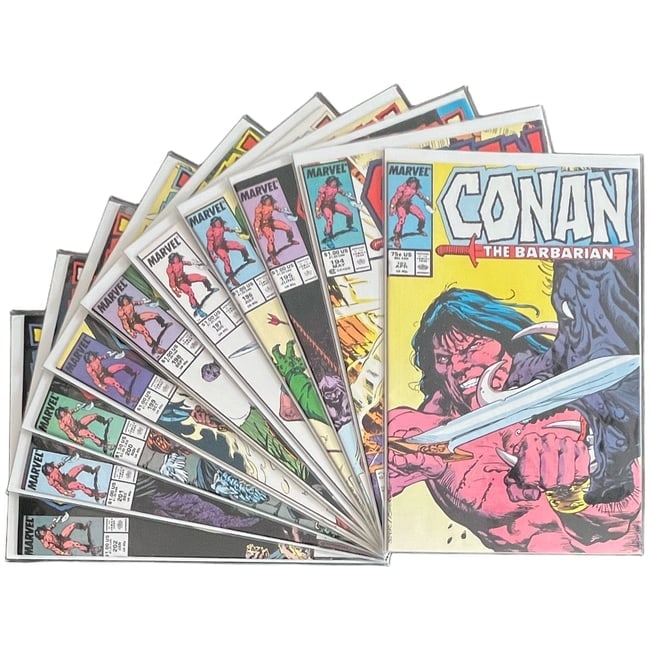 "Conan the Barbarian" #183-192 Lot of 10 (Marvel Comics) [Raw Ungraded] (1 of 12)