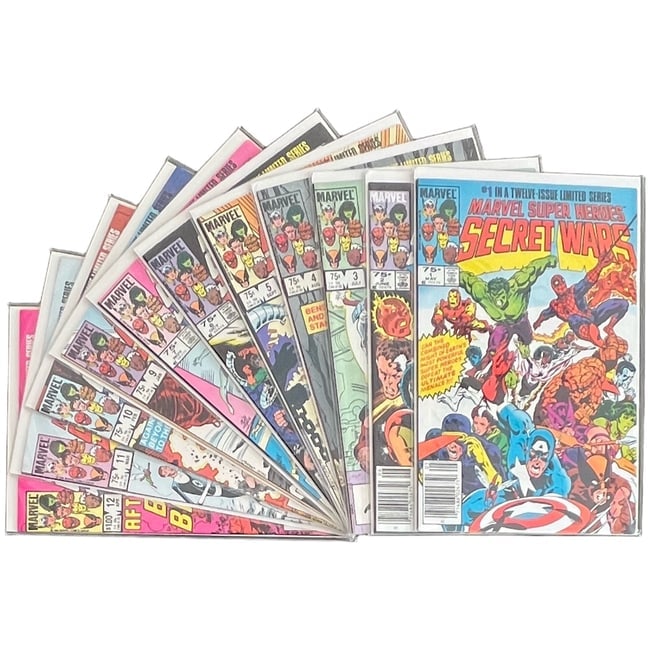 "Marvel Super Heroes Secret Wars" 11-Issue Lot (Missing #8) (Marvel Comics) [Raw Ungraded] (1 of 13)