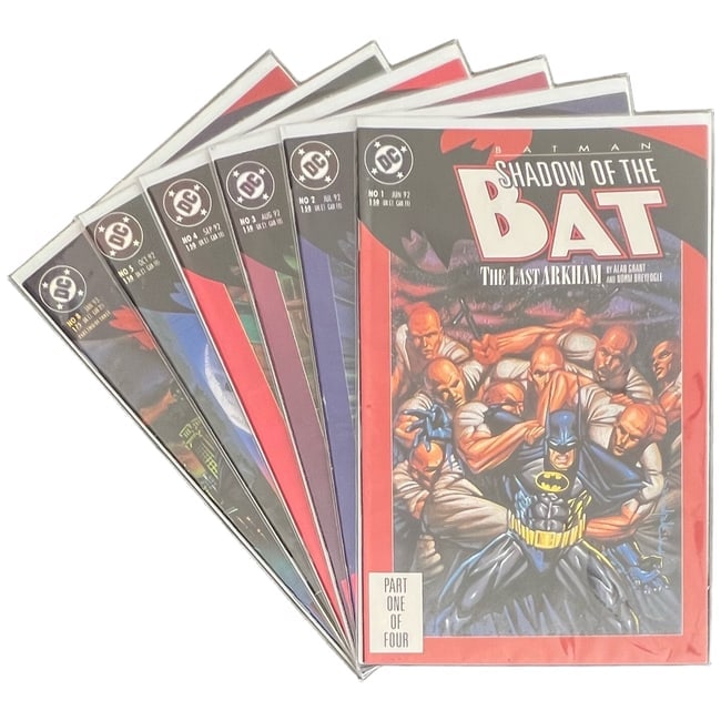 "Batman: Shadow of the Bat" Mixed Run Lot of 6 (DC Comics) [Raw Ungraded] (1 of 8)