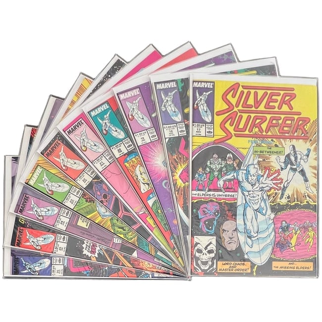 "Silver Surfer" #17-26 Continuous Run Lot of 10 (Marvel Comics) [Raw Ungraded] (1 of 12)