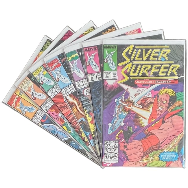 "Silver Surfer" Mixed Run & Infinity Gauntlet Crossovers Lot of 7 (Marvel Comics) [Raw Ungraded] (1 of 9)