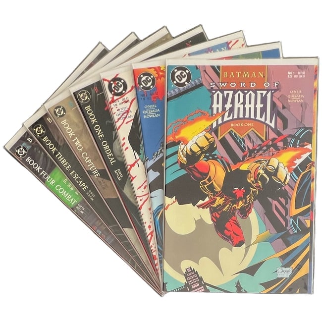 "Batman: The Cult" Complete Run & "Sword of Azrael" #1-3 Lot of 7 (DC Comics) [Raw Ungraded]: "Batman: The Cult" Complete Run & "Sword of Azrael" #1-3 Lot of 7 (DC Comics) [Raw Ungraded] This seven-issue lot features a dark and gritty mix of Batman limited series, inclu
