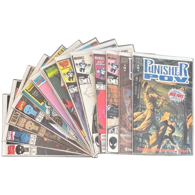 "The Punisher" Mixed Run, Annuals & 1986 Limited Series Lot of 13 (Marvel Comics) [Raw Ungraded]: "The Punisher" Mixed Run, Annuals & 1986 Limited Series Lot of 13 (Marvel Comics) [Raw Ungraded] This thirteen-issue lot features a great mix of classic Frank Castle action fro
