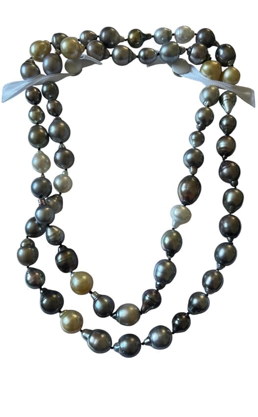 Ross-Simons Multi-Color Tahitian Pearl Opera-Length Necklace (1 of 1)