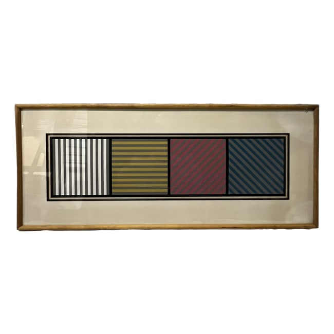 Sol LeWitt | "Bands of Lines One Inch Wide in Four Directions & Four Colors" | Screenprint (1 of 2)