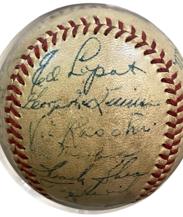 1949 New York Yankees World Series Champions Multi-Signed Baseball – Featuring Joe DiMaggio (1 of 5)