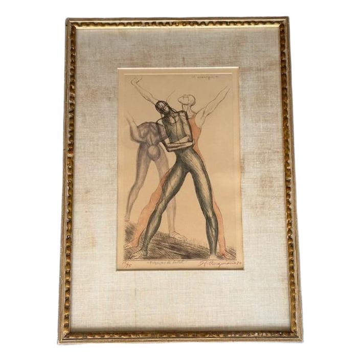 Raúl Anguiano (Mexican, 1915–2006) – Figuras de Ballet (1970) (1 of 5)