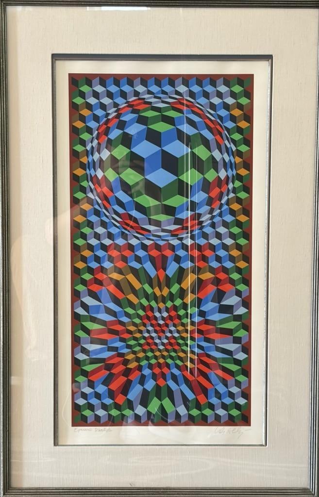 Victor Vasarely (1906–1997) | Aix-MC (1977) | Screenprint (1 of 4)