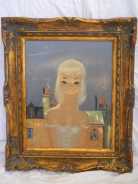 RUSSIAN ARTIST IGOR PANTUHOFF,SIGNED OIL: PAINTING ON CANVAS BY IGOR, Igor Pantuhoff was born in Russia in 1911 to an aristocratic family, he emigrated to the U.S. and studied art with Hans Hoffman, abstract expressionists. Well known in Holl