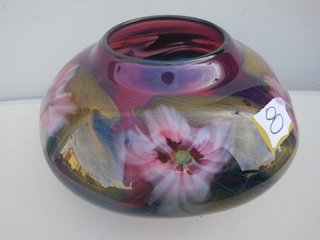 Charles Lotton signed Art glass vase (1 of 3)