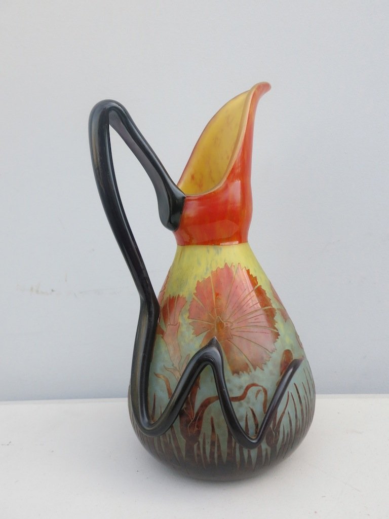 Le Verre Francais French Art Glass Signed (1 of 6)