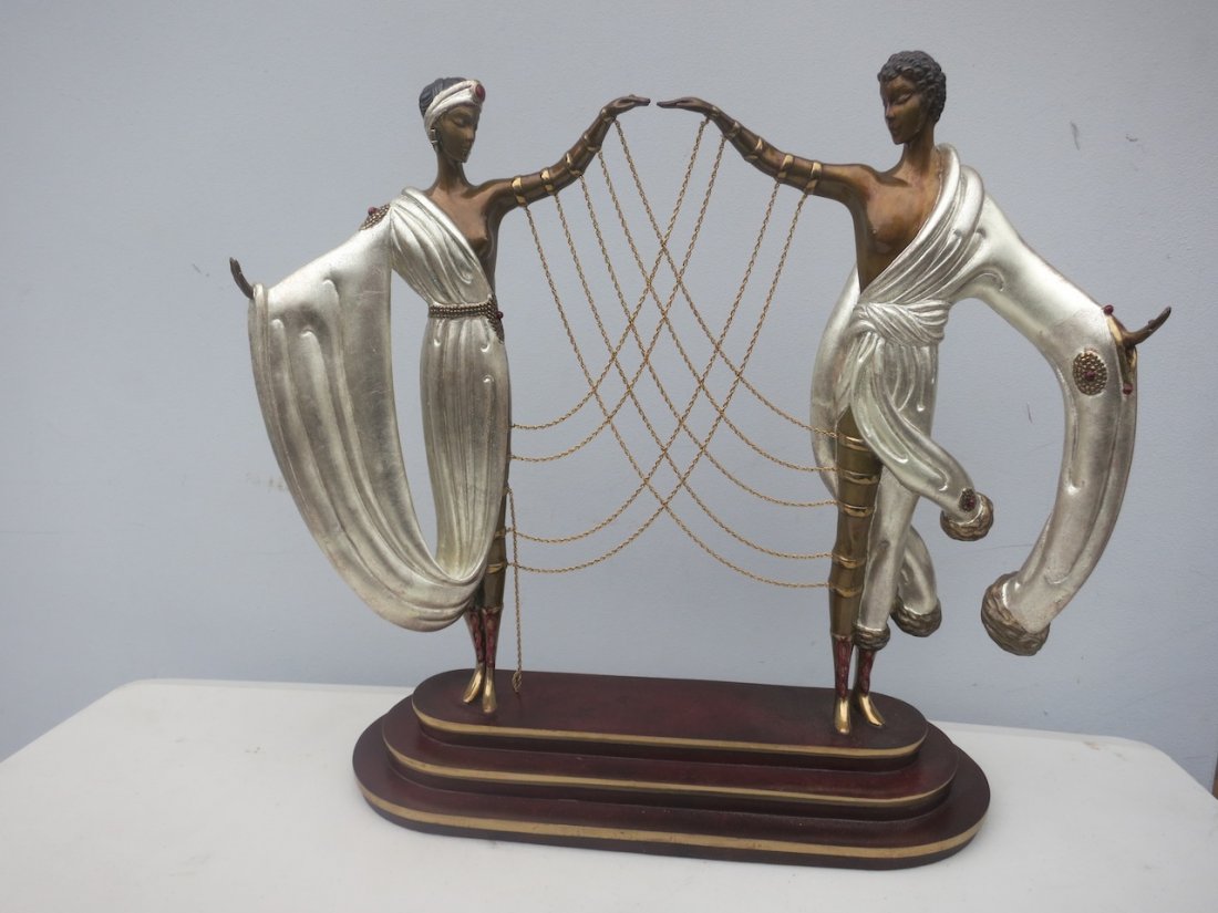 Erte Polychromed Bronze Sculpture 1886 (1 of 7)