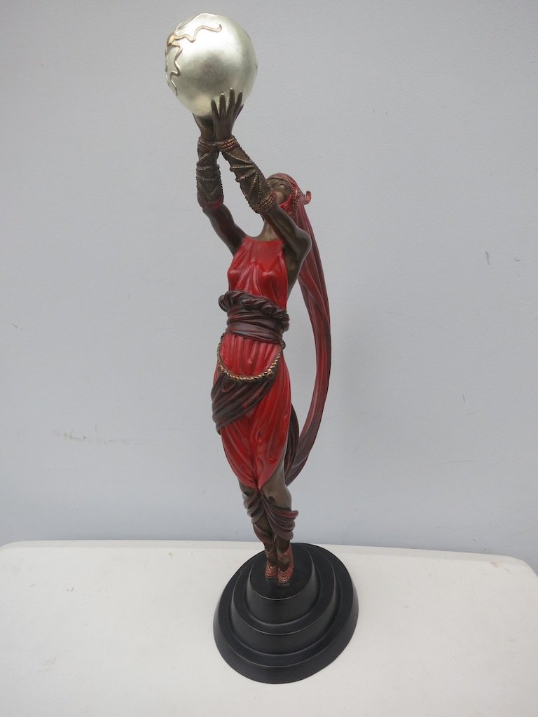 Erte Bronze Sculpture "Dancer with Orb" (1 of 5)