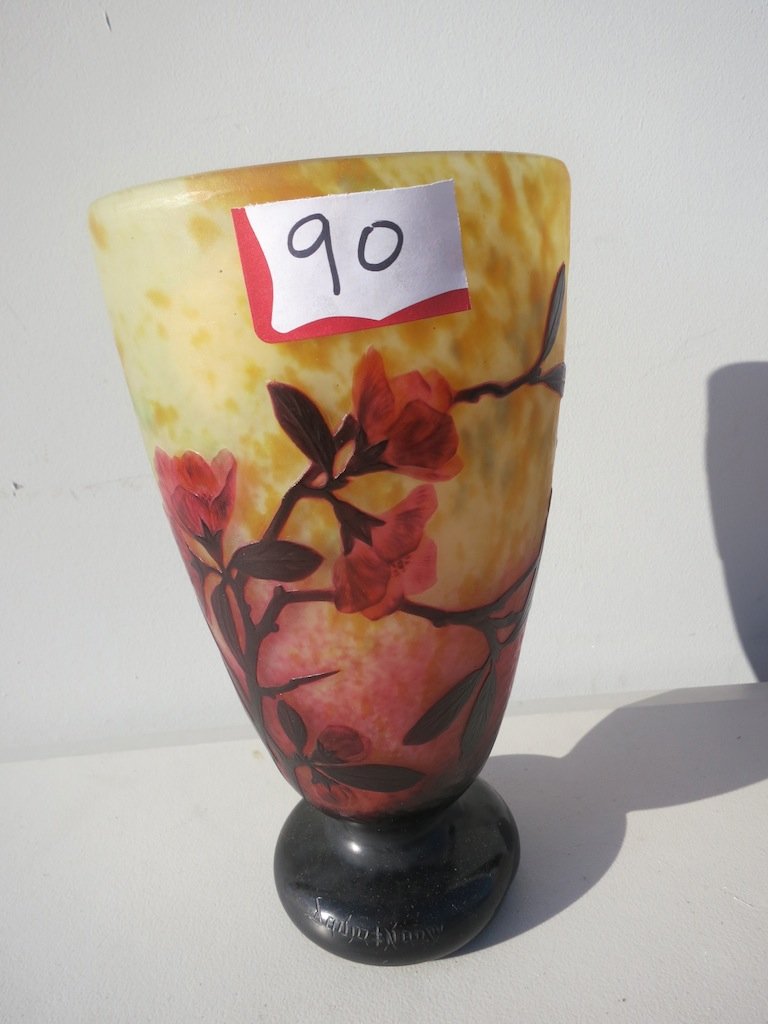 Daum Nancy Signed Cameo Vase (1 of 4)