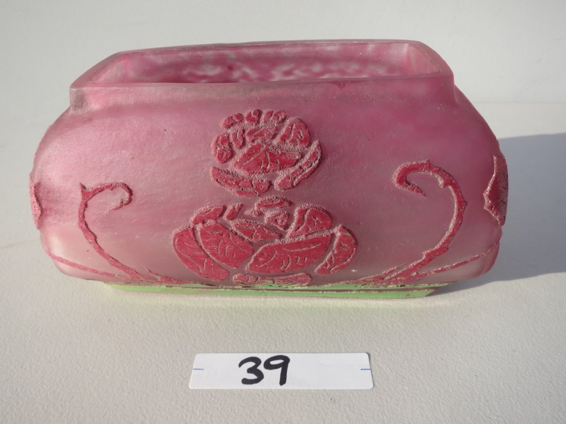 Daum Nancy Art Glass Vase (1 of 2)