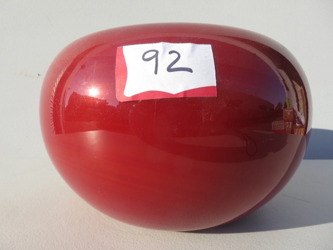 Lundberg Studios Art Glass Vase Red (1 of 3)