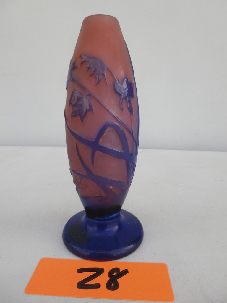 Galle ,Art Glass Vase,Cameo Vase (1 of 3)