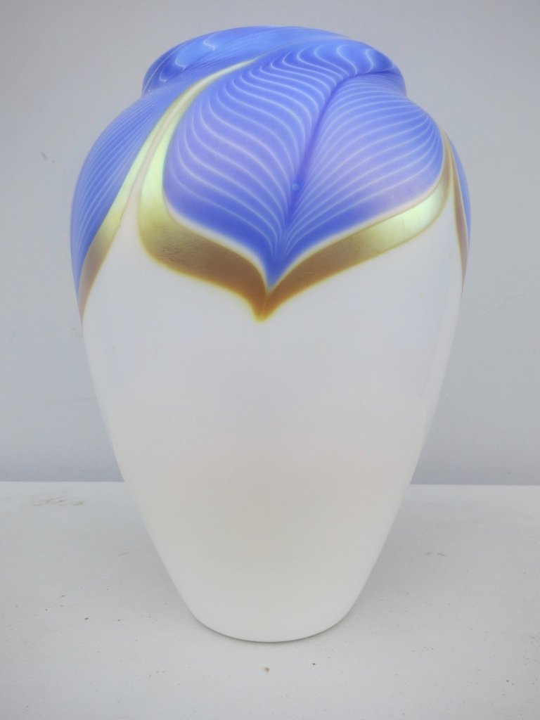 Favrile Glass Lundenberg Studios Signed Vase (1 of 2)