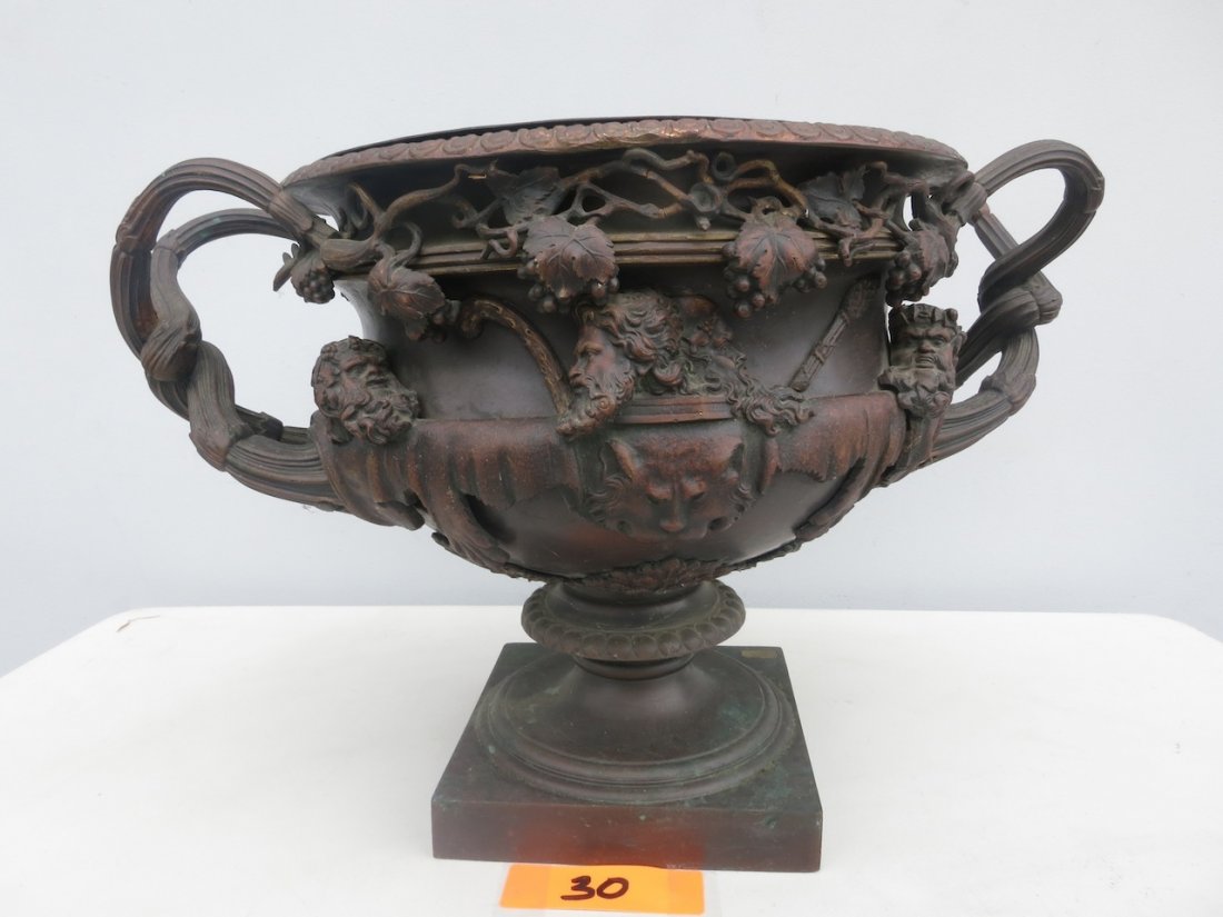Patinated Bronze Model of the "Warwick Vase" (1 of 3)