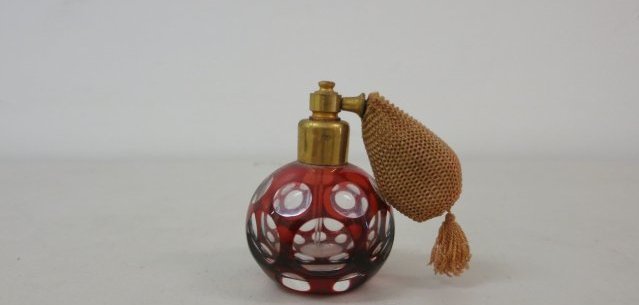 Bohemian Glass Perfume Bottle (1 of 2)