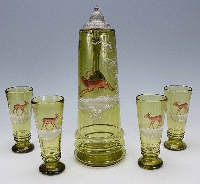 5 Piece Glass Beer Set (1 of 2)