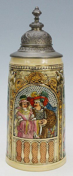 Pottery Relief Stein (1 of 4)