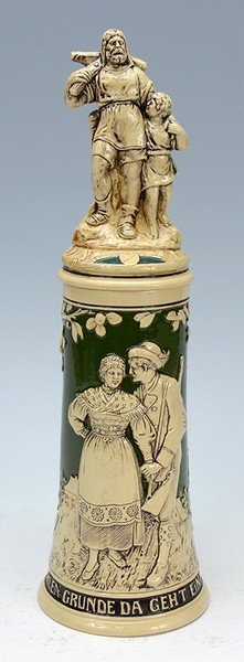 Pottery Relief Stein (1 of 3)