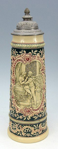 Pottery Relief Stein (1 of 3)