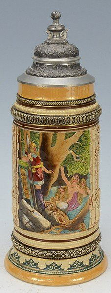 Pottery Relief Stein (1 of 3)