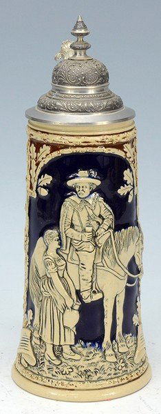 Pottery Relief Stein (1 of 3)