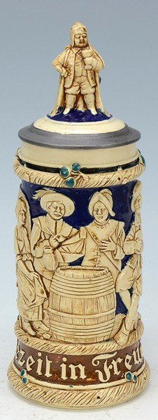 Pottery Relief Stein (1 of 3)