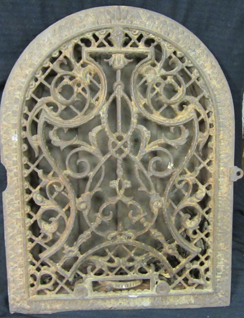 Antique Cast Iron Fireplace Grate: Antique Cast Iron Fireplace Grate 15” x 10 ½”