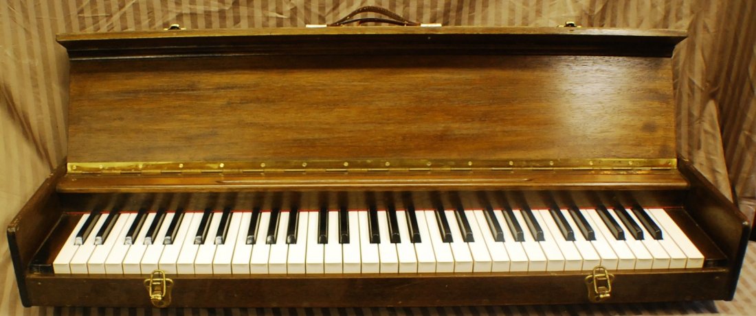 Antique portable Silent Piano: Antique portable Silent Piano, 37” long