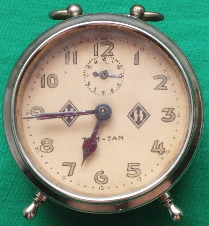 German Nazi SS alarm clock: German Nazi SS alarm clock